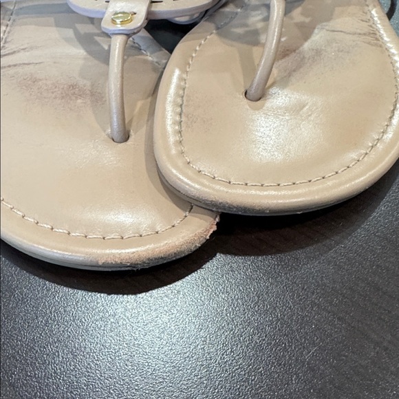 Tory Burch Miller Sandals Natural Cream Size 12 - Picture 3 of 3